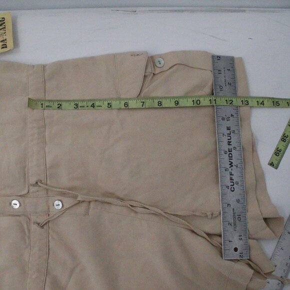 Da-Nang Beige Women Jeans Overalls - Picture 12 of 16
